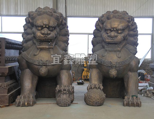 宜鑫雕塑：铜狮子的种类