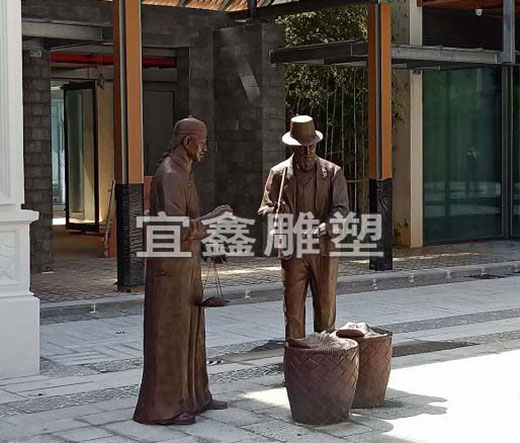 宜鑫雕塑：什么是城市铜雕？如何保养？