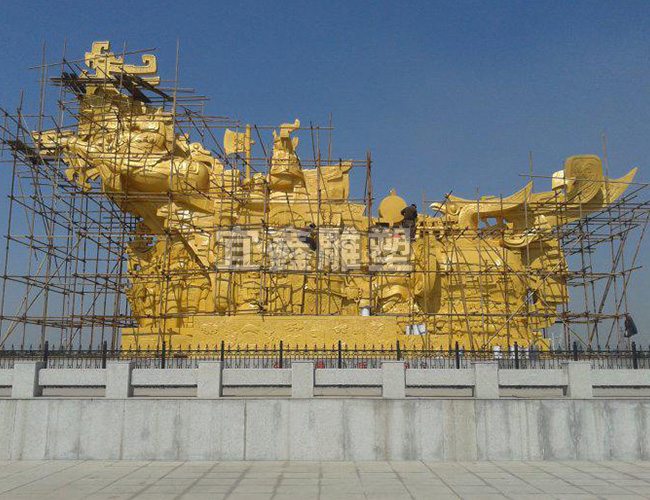 河南安阳大型雕塑“商魂”（高14米、长26米、宽8.8米）